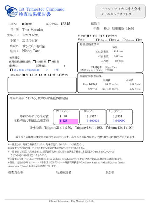 結果報告